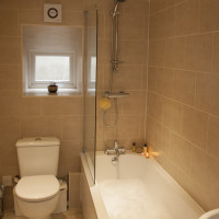 Bathroom with shower and bath